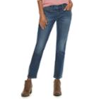 Petite Sonoma Goods For Life&trade; Curvy Mid-rise Straight-leg Jeans, Women's, Size: 6p - Short, Dark Blue