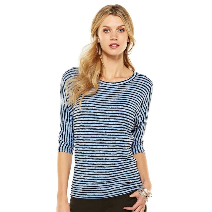 Apt. 9&reg; Slubbed Dolman Top - Women's, Size: Large, Light Blue