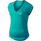 Women's Nike Pure V-neck Workout Top, Size: Medium, Green Oth