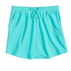 Girls 7-16 So&reg; Tie-front French Terry Skater Skirt, Size: L/12, Med Blue