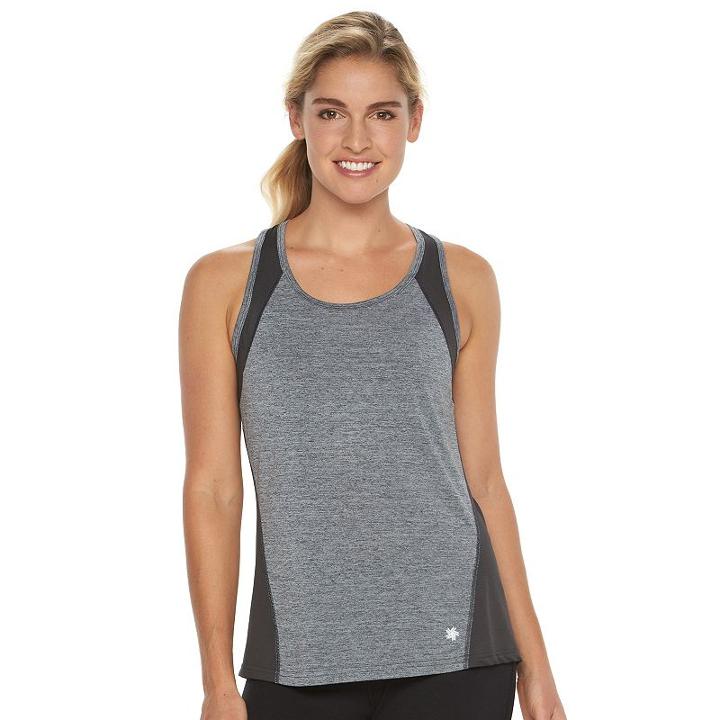 Women's Tek Gear&reg; Performance Base Layer Workout Tank, Size: Medium, Dark Grey