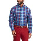 Men's Chaps Classic-fit Patterned Button-down Shirt, Size: Medium, Blue