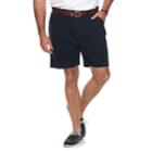 Big & Tall Croft & Barrow&reg; Outdoor Regular-fit Belted Performance Cargo Shorts, Men's, Size: 54, Blue