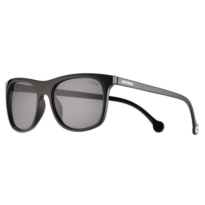 Converse H057 57mm Chuck Taylor Polarized Square Sunglasses, Adult Unisex, Black
