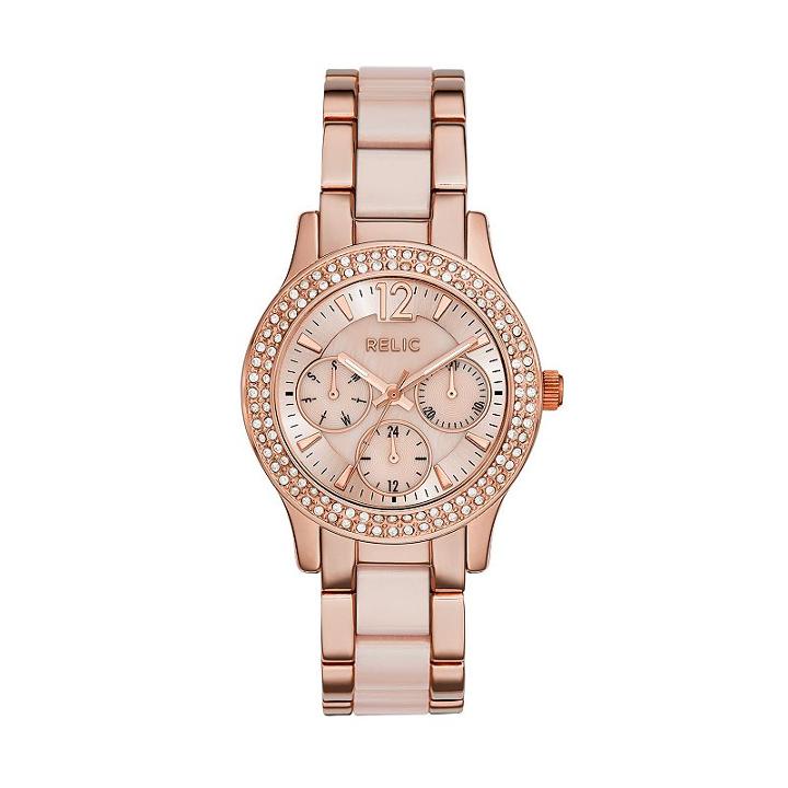 Relic Women's Bethany Crystal Watch, Multicolor