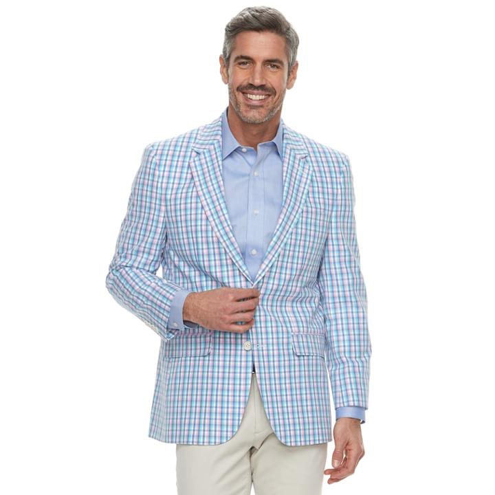 Men's Croft & Barrow&reg; Classic-fit Essential Classic-fit Sport Coat, Size: 52 Reg, Blue