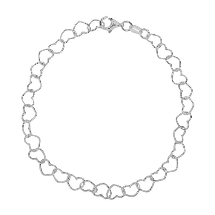 Primrose Sterling Silver Heart Bracelet, Women's, Grey
