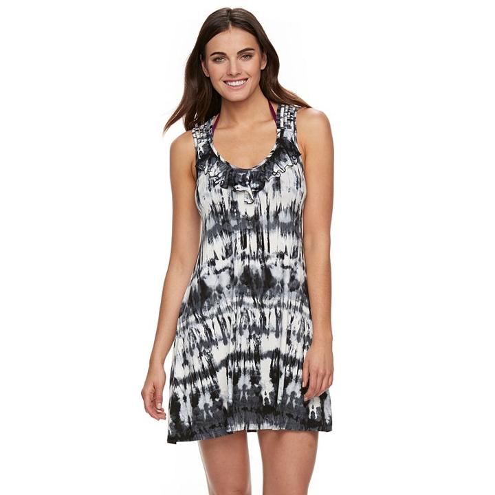 Women's Portocruz Tie-dye Ruffle Cover-up, Size: Medium, Ovrfl Oth