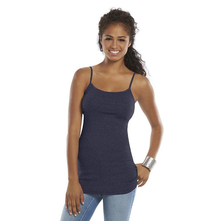 Juniors' So&reg; Tunic Cami, Girl's, Size: Large, Blue