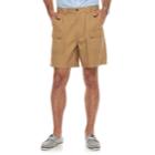 Men's Croft & Barrow&reg; Classic-fit Side Elastic Cargo Shorts, Size: 36, Med Brown