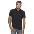 Men's Marc Anthony Slim-fit Floral Polo, Size: Large, Black