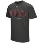 Men's Under Armour Philadelphia Phillies Reflective Arch Tee, Size: Small, Dark Grey