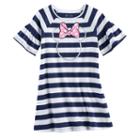 Disney's Minnie Mouse Girls 4-7 Striped Shift Dress By Jumping Beans&reg;, Size: 6x, Blue (navy)