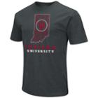 Men's Indiana Hoosiers State Tee, Size: Large, Dark Red