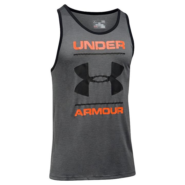 Men's Under Armour Graphic Tech Tank, Size: Large, Silver