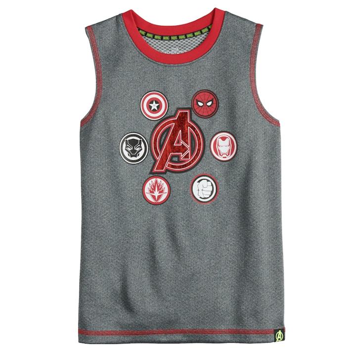 Boys 4-10 Marvel Hero Elite Series Avengers Infinity Wars Collection For Kohl's Muscle Tee, Size: 7x, Gray
