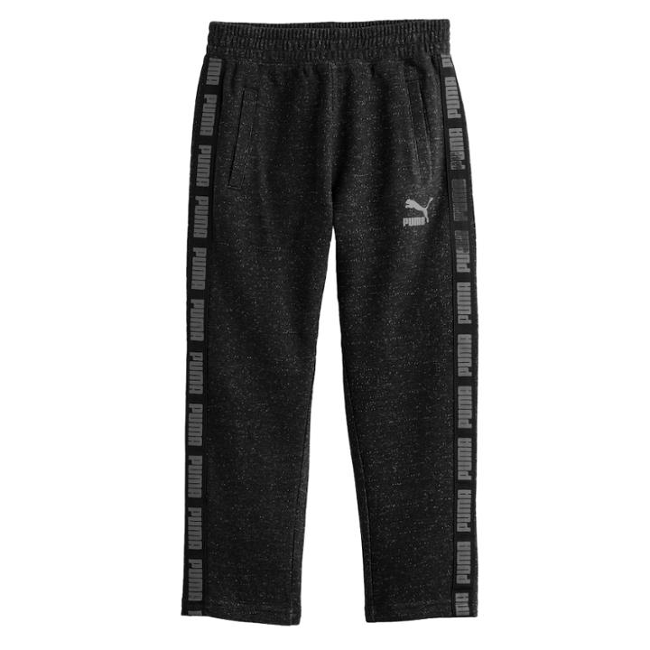 Boys 4-7 Puma Tapered Puma Logo Pants, Size: 7, Oxford