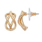 Dana Buchman Knot Drop Earrings, Women's, Gold