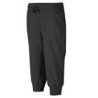 Women's Champion Jersey Banded Yoga Capris, Size: Medium, Black