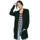 Juniors' Almost Famous Lace-up Back Hooded Cardigan, Teens, Size: Large, Drk Yellow