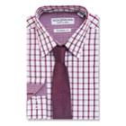 Men's Nick Graham Everywhere Modern-fit Dress Shirt And Tie Boxed Set, Size: M-32/33, Light Red