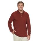 Big & Tall Croft & Barrow&reg; Classic-fit Easy-care Polo, Men's, Size: M Tall, Dark Red
