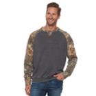 Men's Realtree Passport Crew Fleece, Size: Small, Black