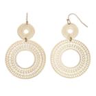 Jennifer Lopez Filigree Disc Double Drop Earrings, Women's, Gold