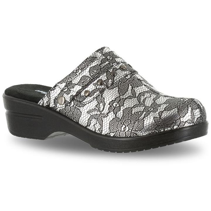 Easy Street Ozone Women's Clogs, Size: Medium (10), Silver