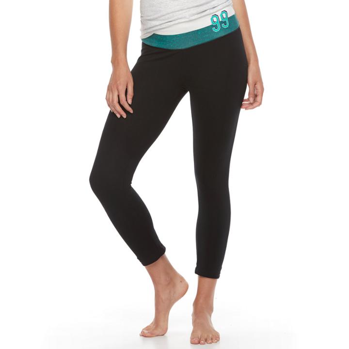 Juniors' So&reg; Capri Yoga Leggings, Size: Xl, Green