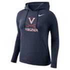 Women's Nike Virginia Cavaliers Fleece Hoodie, Size: Xl, Blue (navy)