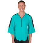 Women's Jockey Sport Flight Mesh Insert Hoodie, Size: Xl, Green Oth