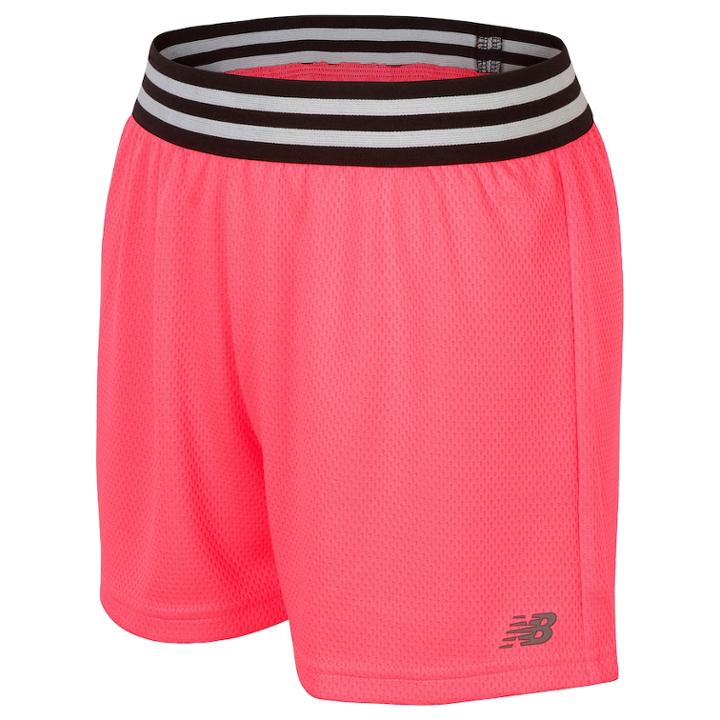 Girls 7-16 New Balance Core Shorts, Size: 14, Med Orange