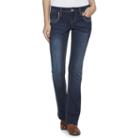 Juniors' Hydraulic Studded Slim Bootcut Jeans, Girl's, Size: 1, Turquoise/blue (turq/aqua)