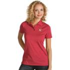 Women's Antigua Atlanta Hawks Quest Desert Dry Polo, Size: Xl, Dark Red