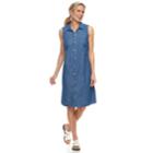 Women's Croft & Barrow&reg; Print Shirt Dress, Size: Medium, Med Blue