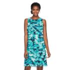 Women's Jessica Howard Shutter-stripe Sheath Dress, Size: 16, Dark Blue