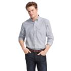 Big & Tall Izod Striped Casual Button-down Shirt, Men's, Size: 4xb, Blue (navy)