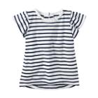 Girls 4-8 Carter's Striped Flutter-sleeved Top, Size: 7, Ovrfl Oth