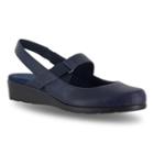 Easy Street Chessa Women's Slingback Mary Jane Shoes, Size: 10 Wide, Blue (navy)