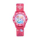 Disney Princess Ariel, Cinderella & Rapunzel Girls' Time Teacher Watch, Pink