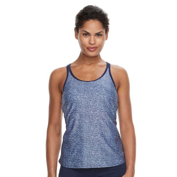Women's Tyr Taylor Tankini Top, Size: Medium, Grey (charcoal)