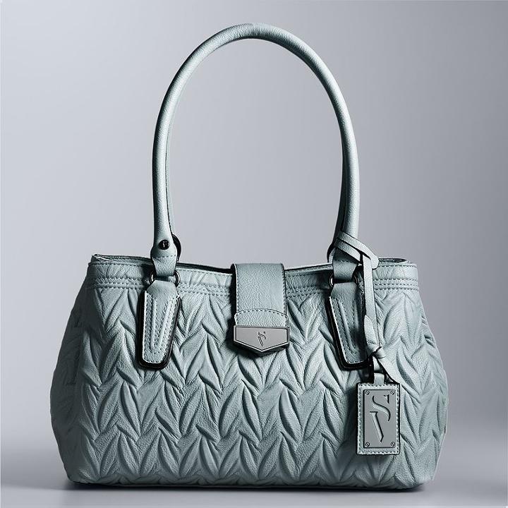 Simply Vera Vera Wang Tailor Triple Convertible Satchel, Women's, Light Blue