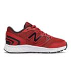 New Balance 455 Boys' Lace-up Running Shoes, Size: 3 Wide, Red Black