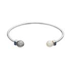 Simply Vera Vera Wang Simulated Pearl Cuff Bracelet With Swarovski Crystals, Women's, Blue