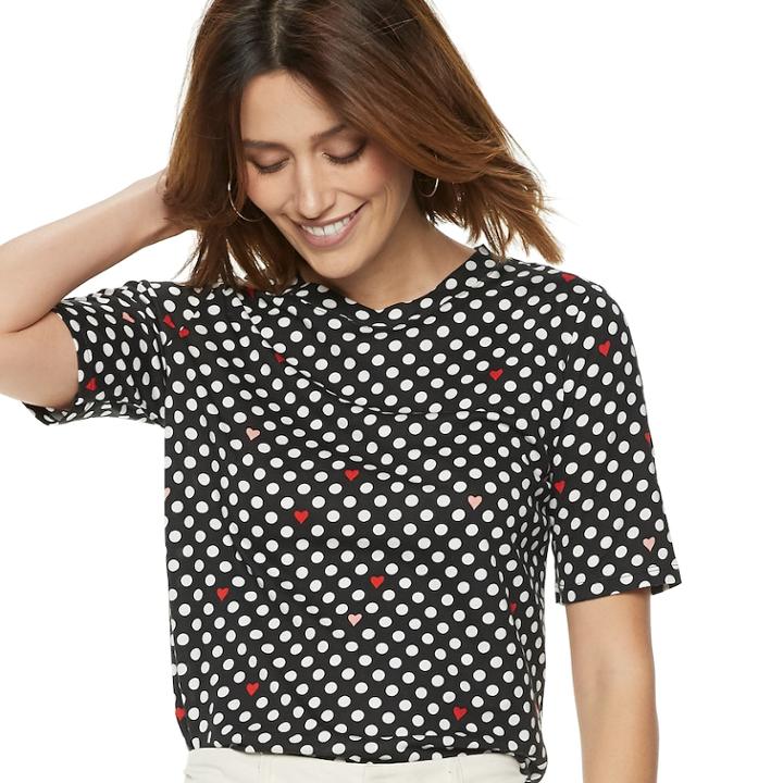 Women's Popsugar Print Tee, Size: Large, Oxford