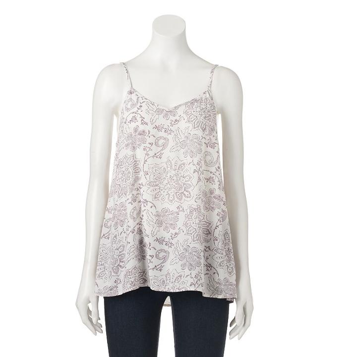 Women's Sonoma Goods For Life&trade; Challis Tank, Size: Large, Natural