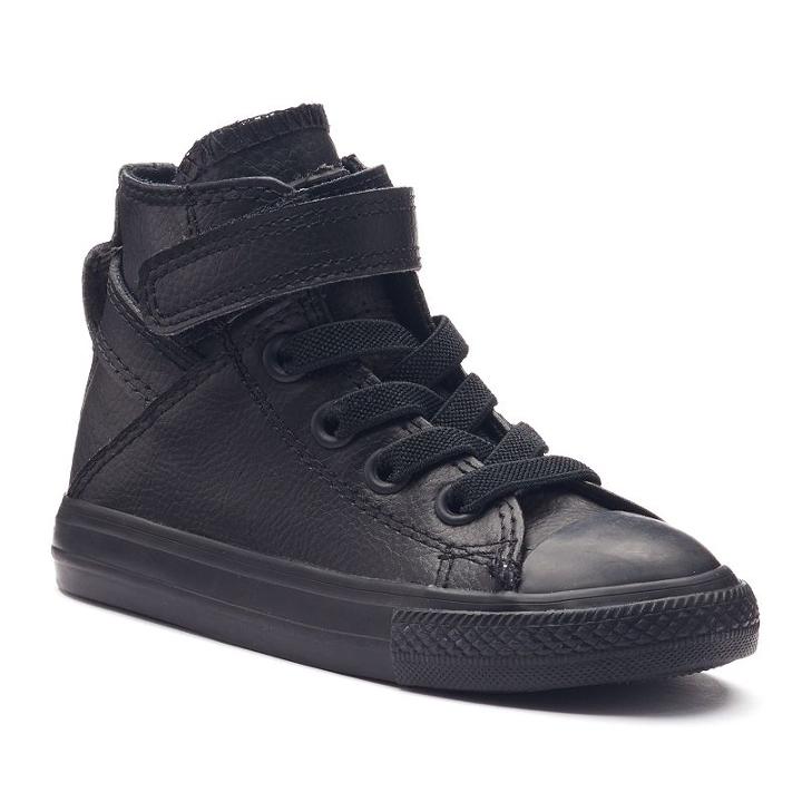 Toddler Converse Chuck Taylor All Star Brea Leather High-top Sneakers, Toddler Girl's, Size: 7 T, Black