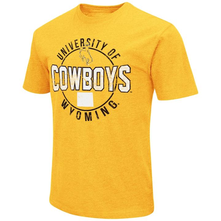 Men's Wyoming Cowboys Game Day Tee, Size: Xl, Dark Brown