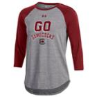 Women's Under Armour South Carolina Gamecocks Charged Baseball Tee, Size: Medium, Red